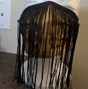 Black/Gold hand made Fringe Masks…